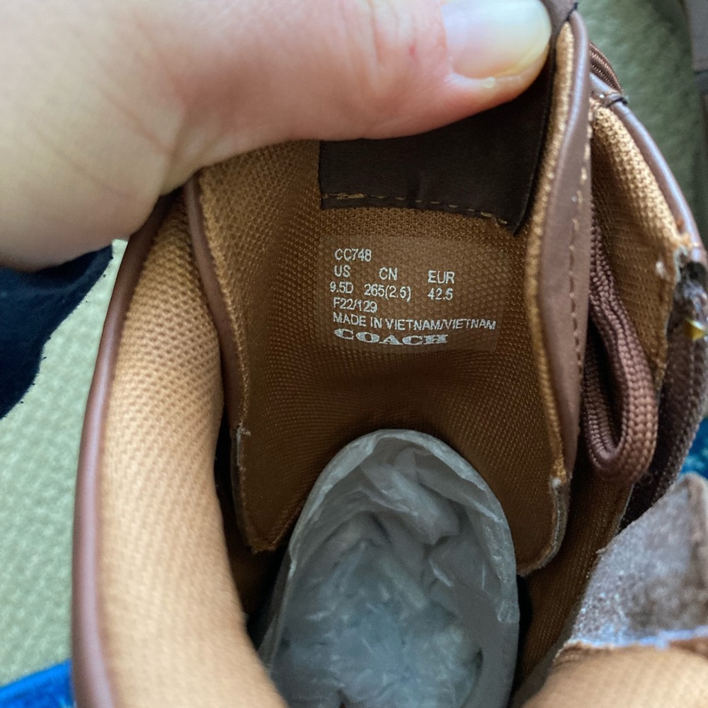 NWT COACH SADDLE SIGNATURE CITYSOLE BOOTS - Picture 7 of 10